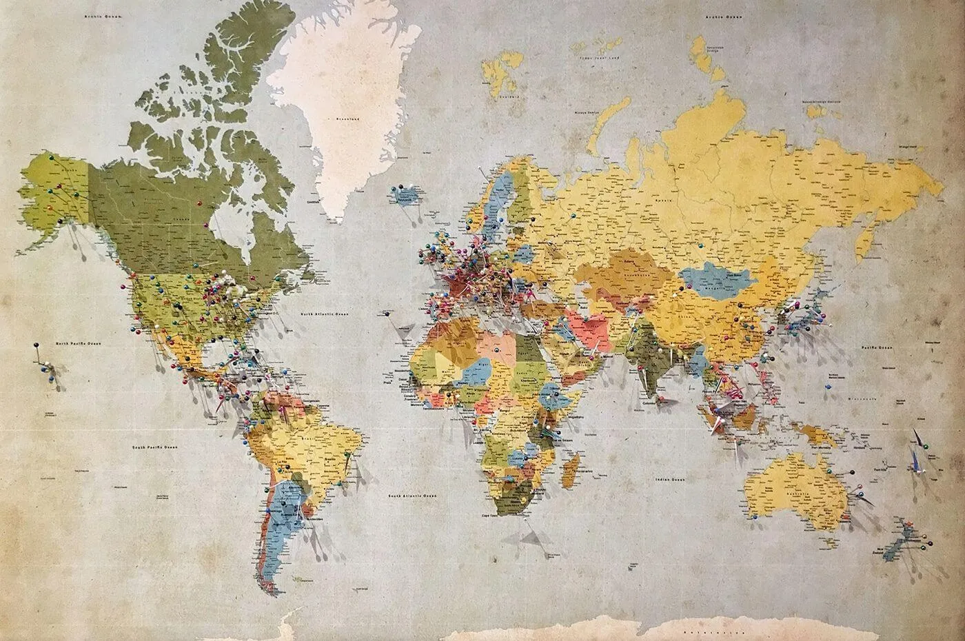 Mapa del mundo - La Goonie Nómada